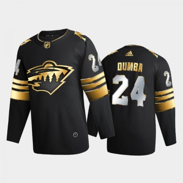 Minnesota Wild Matt Dumba #24 2020-21 Golden Edition Black Limited Authentic Jersey