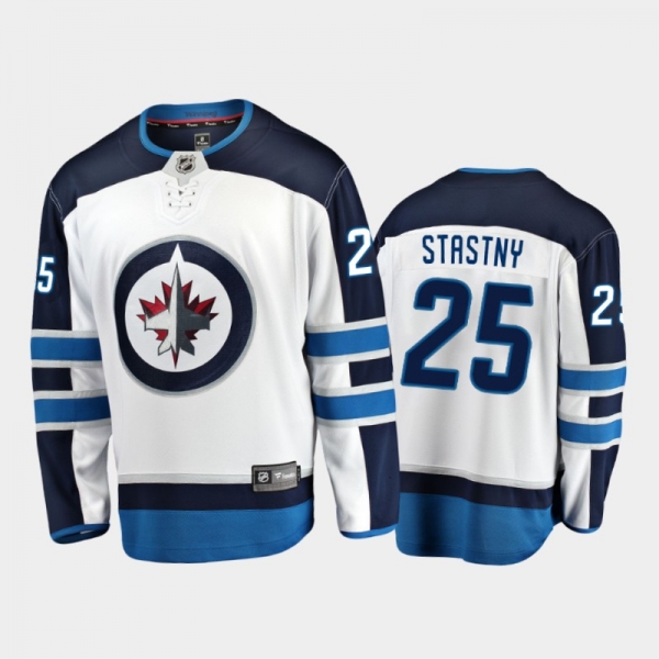 Winnipeg Jets Paul Stastny #25 Away White 2020-21 Breakaway Player Jersey