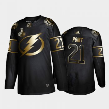 Tampa Bay Lightning Brayden Point #21 2020 Stanley Cup Final Black Golden Limited Edition Jersey