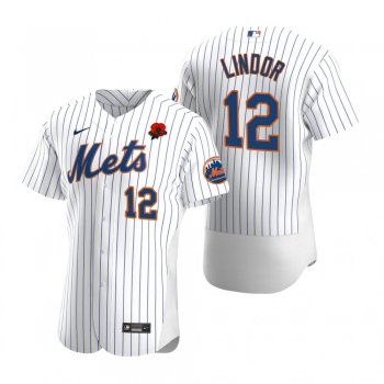 New York Mets Francisco Lindor White 2021 Memorial Day Authentic Jersey