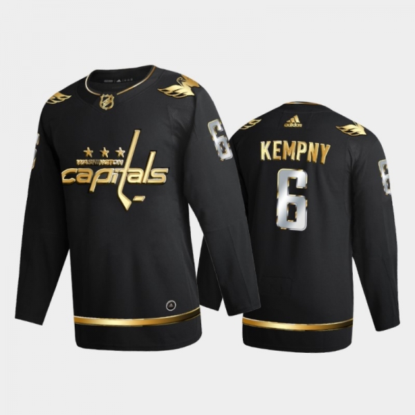 Washington Capitals Michal Kempny #6 2020-21 Authentic Golden Black Limited Edition Jersey