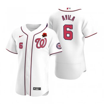 Washington Nationals Alex Avila Authentic White 2021 Memorial Day Jersey