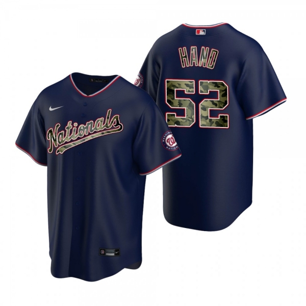 Washington Nationals Brad Hand Navy 2021 Memorial Day Jersey