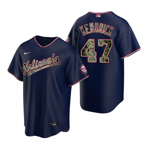 Washington Nationals Howie Kendrick Navy 2021 Memorial Day Jersey