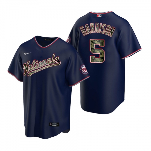 Washington Nationals Josh Harrison Navy 2021 Memorial Day Jersey