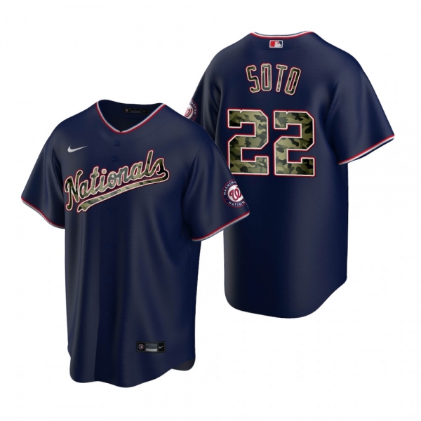 Washington Nationals Juan Soto Navy 2021 Memorial Day Jersey