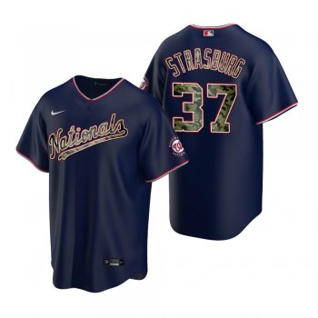 Washington Nationals Stephen Strasburg Navy 2021 Memorial Day Jersey