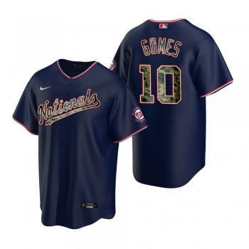 Washington Nationals Yan Gomes Navy 2021 Memorial Day Jersey