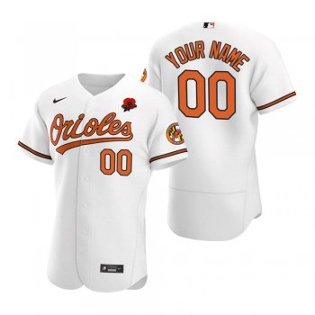 Baltimore Orioles Custom Authentic White 2021 Memorial Day Jersey