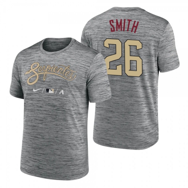 Arizona Diamondbacks Pavin Smith Anthracite 2021 City Connect Practice T-Shirt