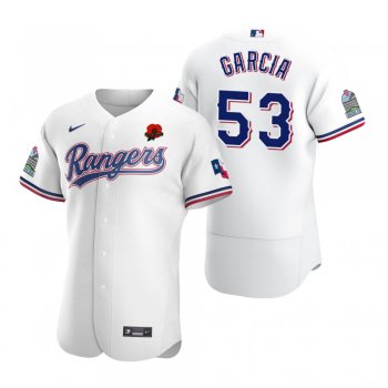 Texas Rangers Adolis Garcia Authentic White 2021 Memorial Day Jersey