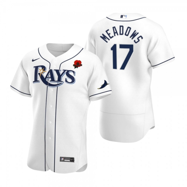 Tampa Bay Rays Austin Meadows White 2021 Memorial Day Authentic Jersey