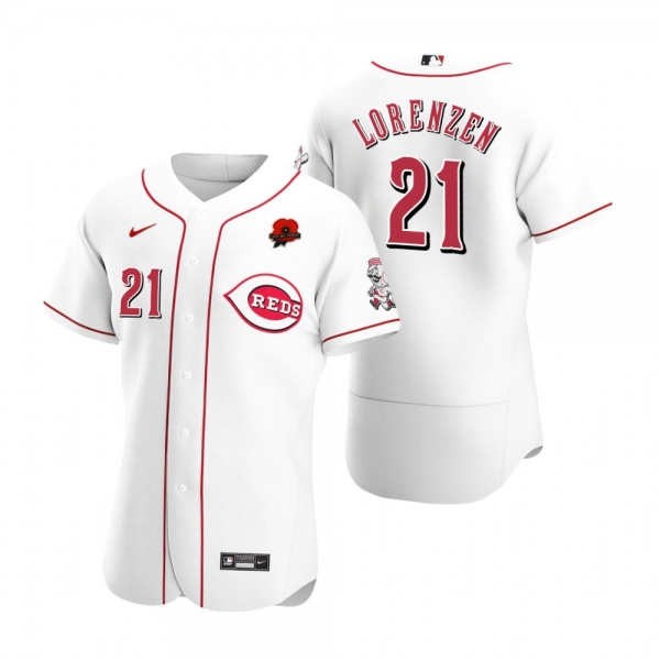 Cincinnati Reds Michael Lorenzen Authentic White 2021 Memorial Day Jersey