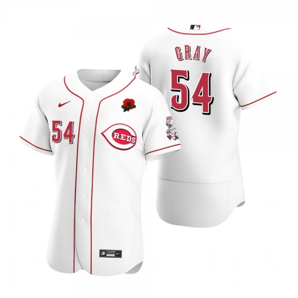 Cincinnati Reds Sonny Gray Authentic White 2021 Memorial Day Jersey