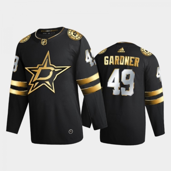 Dallas Stars Rhett Gardner #49 2020-21 Authentic Golden Black Limited Edition Jersey