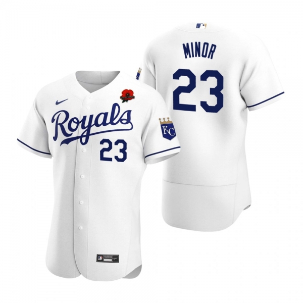 Kansas City Royals Mike Minor White 2021 Memorial Day Authentic Jersey