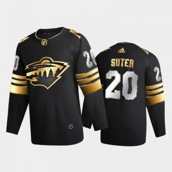 Minnesota Wild Ryan Suter #20 2020-21 Golden Edition Black Limited Authentic Jersey