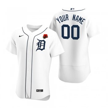 Detroit Tigers Custom Authentic White 2021 Memorial Day Jersey