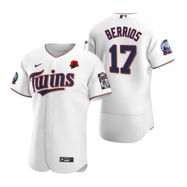 Minnesota Twins Jose Berrios White 2021 Memorial Day Authentic Jersey