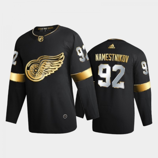 Detroit Red Wings Vladislav Namestnikov #92 2020-21 Authentic Golden Black Limited Edition Jersey