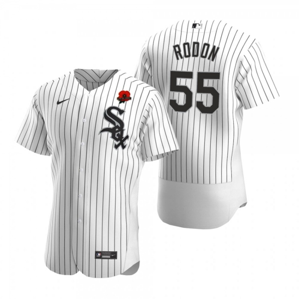 Chicago White Sox Carlos Rodon White 2021 Memorial Day Authentic Jersey