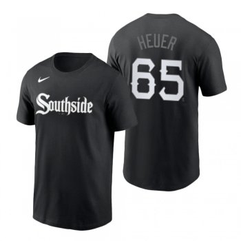 Chicago White Sox Codi Heuer Black 2021 City Connect Wordmark T-Shirt