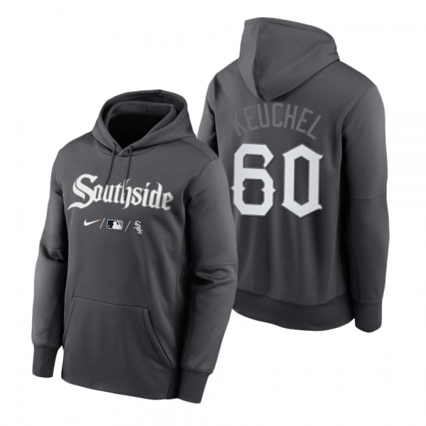 Chicago White Sox Dallas Keuchel Anthracite 2021 City Connect Performance Hoodie