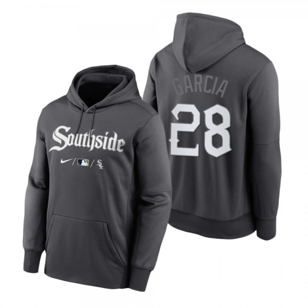 Chicago White Sox Leury Garcia Anthracite 2021 City Connect Performance Hoodie