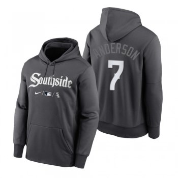 Chicago White Sox Tim Anderson Anthracite 2021 City Connect Performance Hoodie