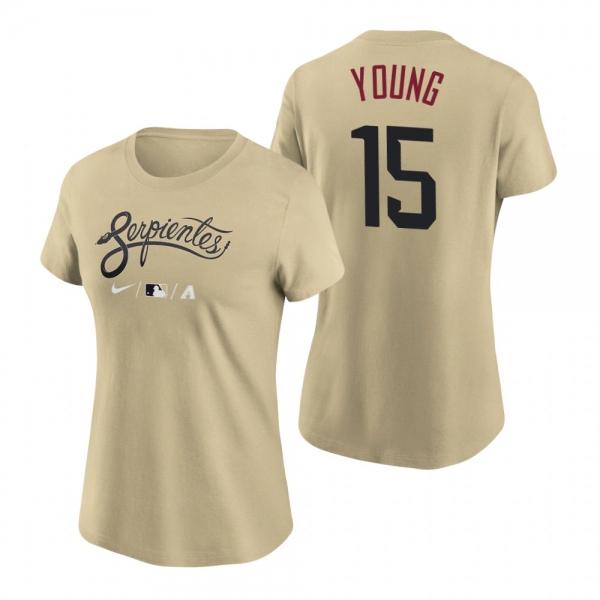 Women's Arizona Diamondbacks Gold 2021 City Connect Andrew Young T-Shirt