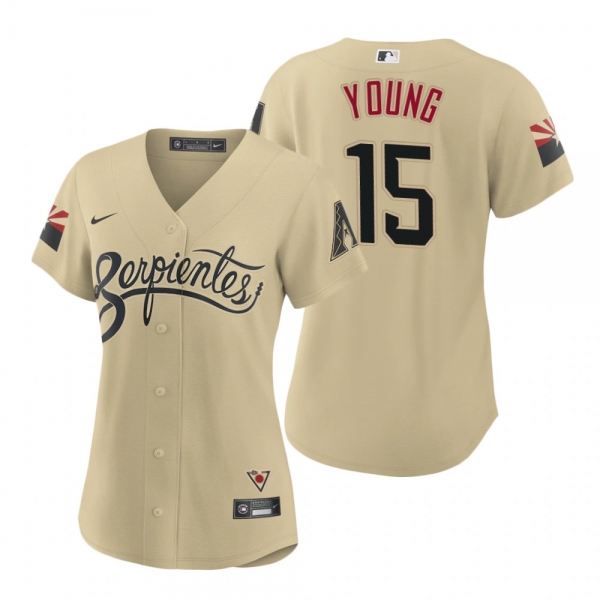 Women's Arizona Diamondbacks Andrew Young Gold 2021 City Connect Replica Jersey