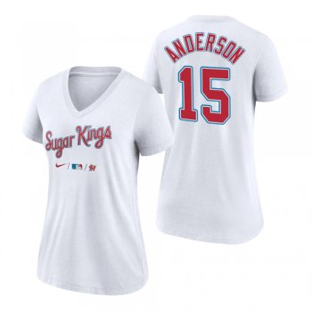 Women's Miami Marlins White 2021 City Connect Brian Anderson T-Shirt