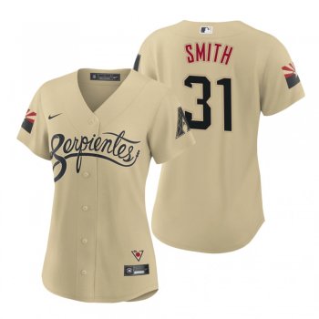 Women's Arizona Diamondbacks Caleb Smith Gold 2021 City Connect Replica Jersey