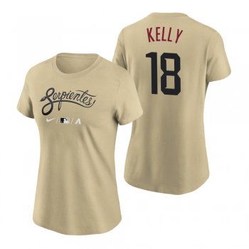 Women's Arizona Diamondbacks Gold 2021 City Connect Carson Kelly T-Shirt