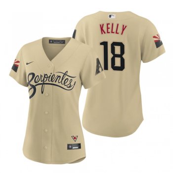 Women's Arizona Diamondbacks Carson Kelly Gold 2021 City Connect Replica Jersey