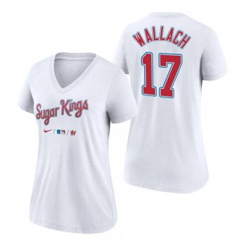 Women's Miami Marlins White 2021 City Connect Chad Wallach T-Shirt