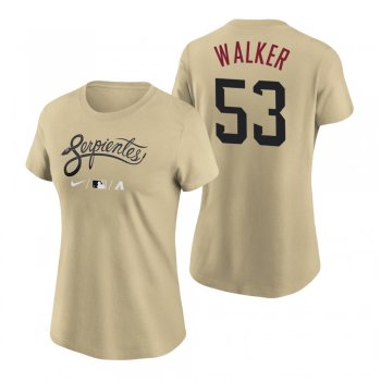 Women's Arizona Diamondbacks Gold 2021 City Connect Christian Walker T-Shirt