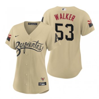 Women's Arizona Diamondbacks Christian Walker Gold 2021 City Connect Replica Jersey