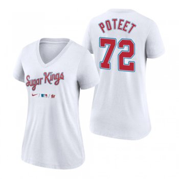 Women's Miami Marlins White 2021 City Connect Cody Poteet T-Shirt