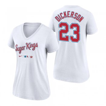 Women's Miami Marlins White 2021 City Connect Corey Dickerson T-Shirt