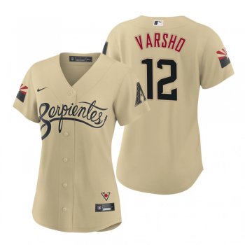 Women's Arizona Diamondbacks Daulton Varsho Gold 2021 City Connect Replica Jersey