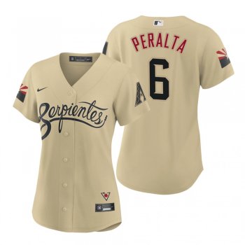 Women's Arizona Diamondbacks David Peralta Gold 2021 City Connect Replica Jersey