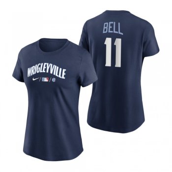 Women's Chicago Cubs Navy 2021 City Connect George Bell T-Shirt