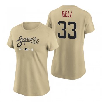 Women's Arizona Diamondbacks Gold 2021 City Connect Jay Bell T-Shirt