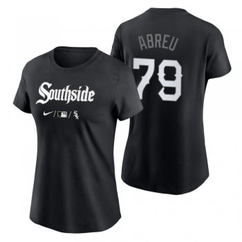 Women's Chicago White Sox Black 2021 City Connect Jose Abreu T-Shirt