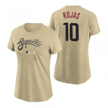 Women's Arizona Diamondbacks Gold 2021 City Connect Josh Rojas T-Shirt