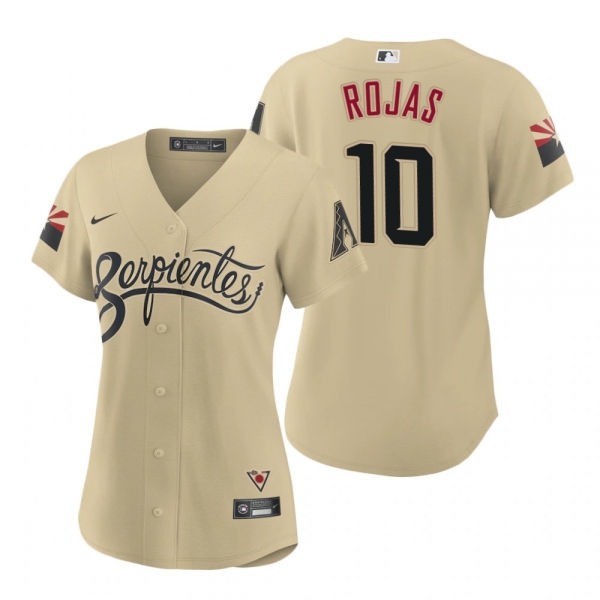 Women's Arizona Diamondbacks Josh Rojas Gold 2021 City Connect Replica Jersey