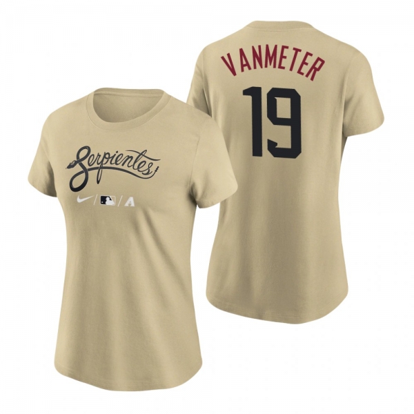 Women's Arizona Diamondbacks Gold 2021 City Connect Josh VanMeter T-Shirt