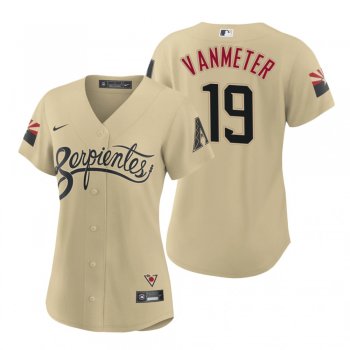 Women's Arizona Diamondbacks Josh VanMeter Gold 2021 City Connect Replica Jersey