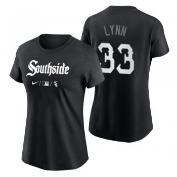 Women's Chicago White Sox Black 2021 City Connect Lance Lynn T-Shirt